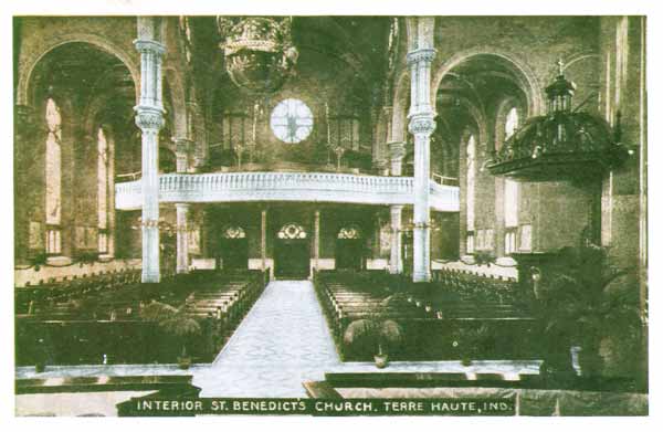 Terre Haute, Ind. St. Benedict Catholic Church Interior