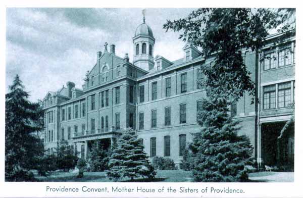 St. Mary of the Woods postcard folder image