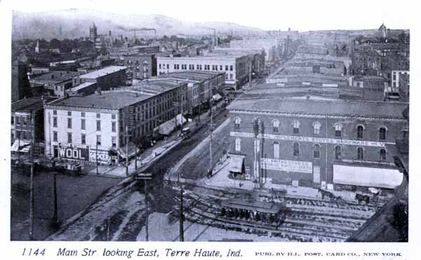 Wabash Avenue looking east, Terre Haute