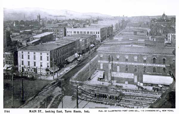 Wabash Avenue looking east, Terre Haute