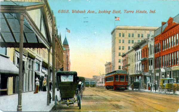 Wabash Avenue looking East, Terre Haute