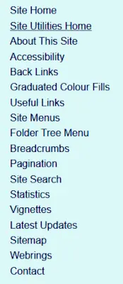 The 2014 sidebar menu