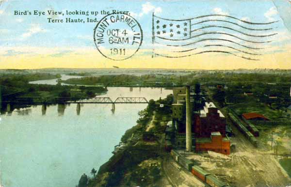 Looking Up the Wabash River, Terre Haute