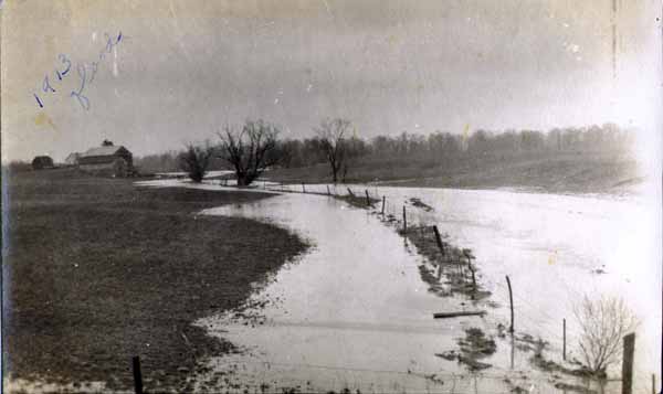 Delphi - The Wabash flooded - 1913