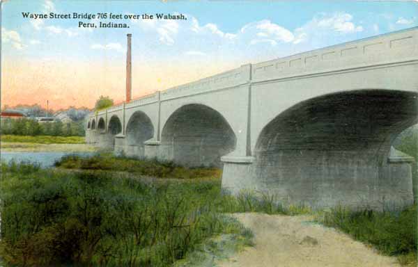 Wayne Street Bridge 705ft over the Wabash, Peru, Indiana